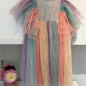 Lola + The Boys Pastel Rainbow Dress